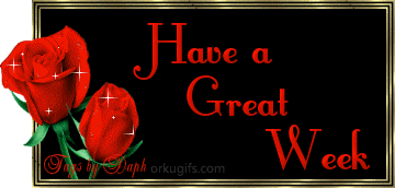 Czarna kartka z dwoma różami na nowy tydzień